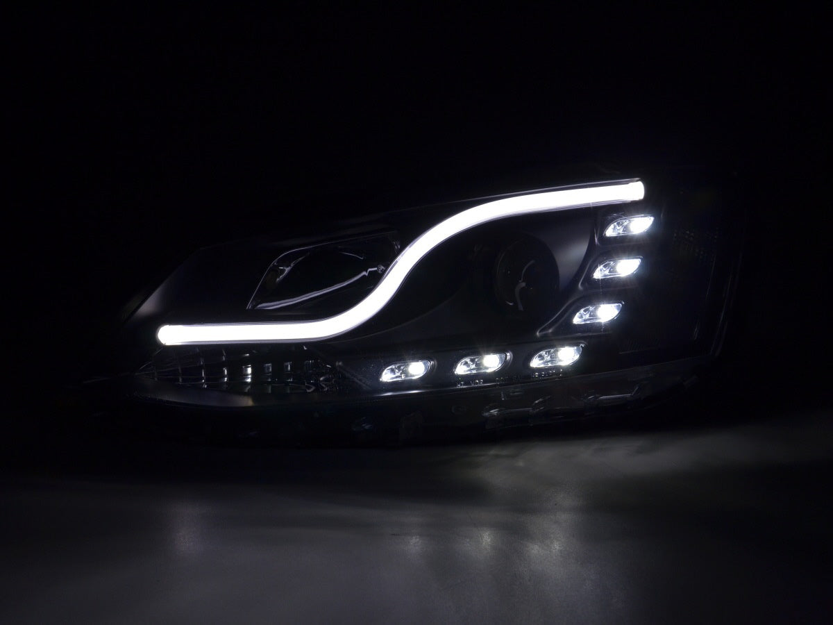 Scheinwerfer Set Daylight LED Tagfahrlicht VW Jetta 6 11- schwarz Scheinwerfer Set Daylight LED Tagfahrlicht VW Jetta 6 11- schwarz